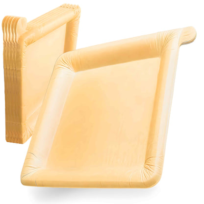 Peel Plate Large 9.5in x 9.5in Multi-Use Reusable Paper Plates, Peelable Dinnerware, 60 Plates / 900 Servings Total, Year Supply Box, 90% Less Waste