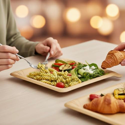 Peel Plate (15-Pack) 225 Servings Total, Large 9.5in x 9.5in Multi-Use Reusable Paper Plates, 90% Less Waste Peelable Dinnerware for Home or On-The-Go Mealtime & Snacktime